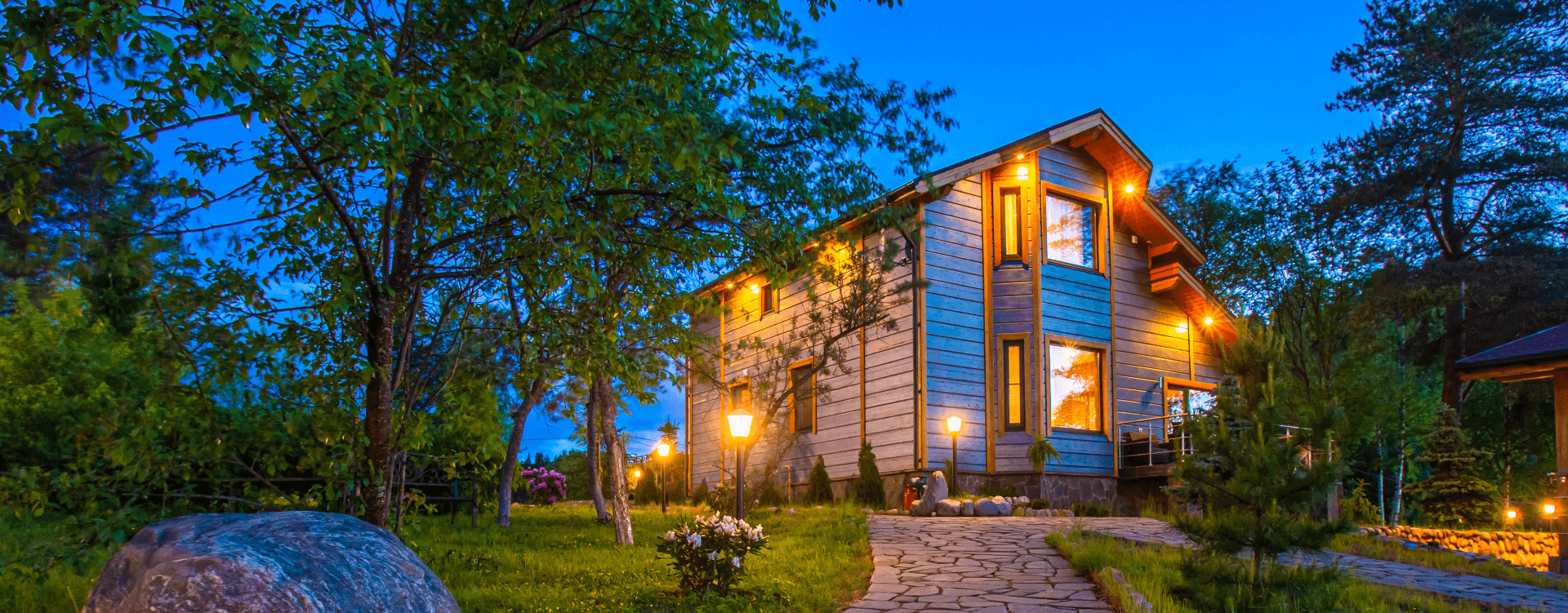 Beautiful House With Trees