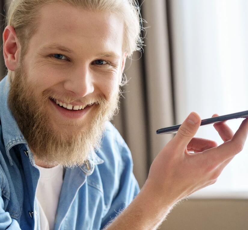 Effortless control smiley men image