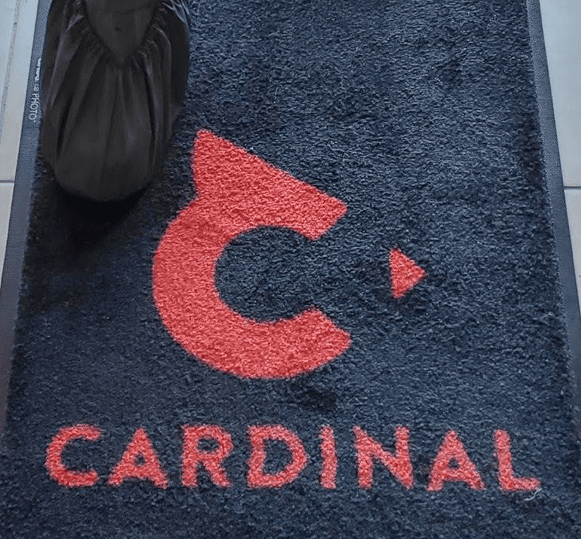 Cardinal logo mat